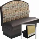 American Tables & Seating , AS-48F-W-GR5, Fan Back, Wall Bench, 12" L