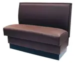 American Tables & Seating , QAS-42-8406, QS Plain Back, Single Booth, 46" L