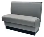 American Tables & Seating , QAS-42-8619, QS Plain Back, Single Booth, 46" L
