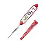 CDN Measurement Tools DT450X-R, Thermometer, Digital Pocket Reduced Tip 40 - 450F Anti-Microbial - Haccp Red