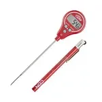 CDN Measurement Tools DTL572-R, Thermometer, Digital Lollipop Waterproof Thin Tip 40 - 572F Anti-Microbial - Haccp Red