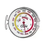 CDN Measurement Tools GTS800X, Thermometer, Grill Surface 100 - 800F 2-1/4-In Dial W/ Temp Zone & Pick-Up Tabs