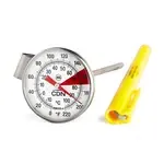CDN Measurement Tools IRB220-F, Thermometer, Beverage & Frothing 0 - 220F 1-1/2-In Dial W/ Frothing Zone 5-In Stem W/ Vessel Clip Anti-Microbial
