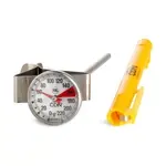 CDN Measurement Tools IRT220-F, Thermometer, Beverage & Frothing 0 - 220F 1-In Dial W/ Frothing Zone 5-In Stem W/ Vessel Clip Anti-Microbial