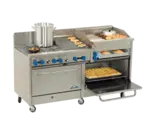 Comstock-Castle , 2F330-3RB-36B, Range, 72" Restaurant, Gas