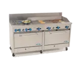 Comstock-Castle 2F330-60, Range, 72", 2 Burners, 60" Griddle