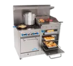 Comstock-Castle , F3218-24B, Range, 48", 4 Burners, 24" Griddle/Broiler