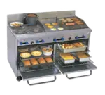 Comstock-Castle , F3226-18-1.5RB, Range, 60", 4 Burners, 18" Griddle, 18" Charbroiler