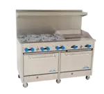 Comstock-Castle , F3226-24, Range, 60", 6 Burners, 24" Griddle