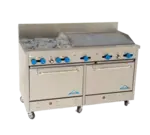 Comstock-Castle F3226-4RB, Range, 60" Restaurant, Gas
