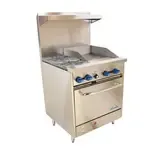 Comstock-Castle F326-18, Range, 30" Restaurant, Gas
