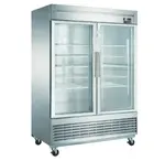 Dukers USA , D55R-GS2, Two Glass Door Refrigerator