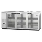 Hoshizaki , BB80-G-S, Bar Refrigerator, 3 Swinging Solid Doors