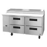 Hoshizaki PR67A-D4, Refrigerated Counter, Pizza Prep Table