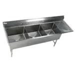 Klingers Trading EIT3DR, Sink, (3) Three Compartment