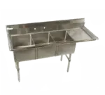 Klingers Trading MCS3DR, Sink, (3) Three Compartment