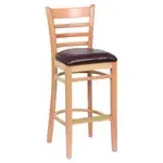 Royal Industries ROY 8002 N BRN, Bar Stool, Indoor