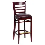 Royal Industries ROY 8002 W BRN, Bar Stool, Indoor