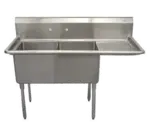 Serv-Ware D2CWP1818R-18, Sink, (2) Two Compartment