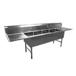 Serv-Ware E4CWP18242-24, Sink, (4) Four Compartment