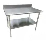 Serv-Ware T3048CWP-16BS, Work Table, 40" - 48", Stainless Steel Top