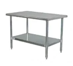 Serv-Ware T3072CWP-3, Work Table, 63" - 72", Stainless Steel Top