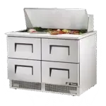 True Manufacturing TFP-48-18M-D-4-HC, Refrigerated Counter, Mega Top Sandwich / Salad Unit