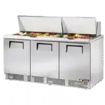 True Manufacturing TFP-72-30M-HC, Refrigerated Counter, Mega Top Sandwich / Salad Unit