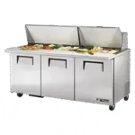 True Manufacturing TSSU-72-30M-B-ST-HC, Refrigerated Counter, Mega Top Sandwich / Salad Unit