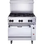Vulcan 36S-6BN, Range, 36" Restaurant, Gas