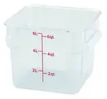 Winco PCSC-6C, Square Food Storage Containers