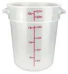 Winco PTRC-22, Round Food Storage Containers