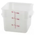 Winco , PTSC-6, Square Food Storage Containers
